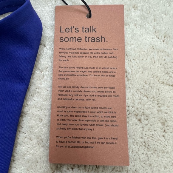 Girlfriend Collective Halter Sports Bra - Picture 4 of 4